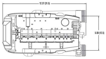 Autotrol 263 и 268 размеры клапана в дюймах (см) вид сверху